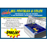 Mil postales a color frente, B/N reverso. Acabado laminado mate.