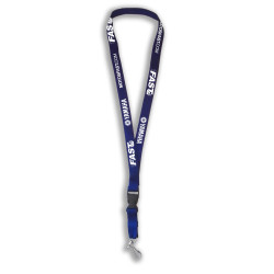 Cintas para porta gafetes de colores impresas a una tinta.