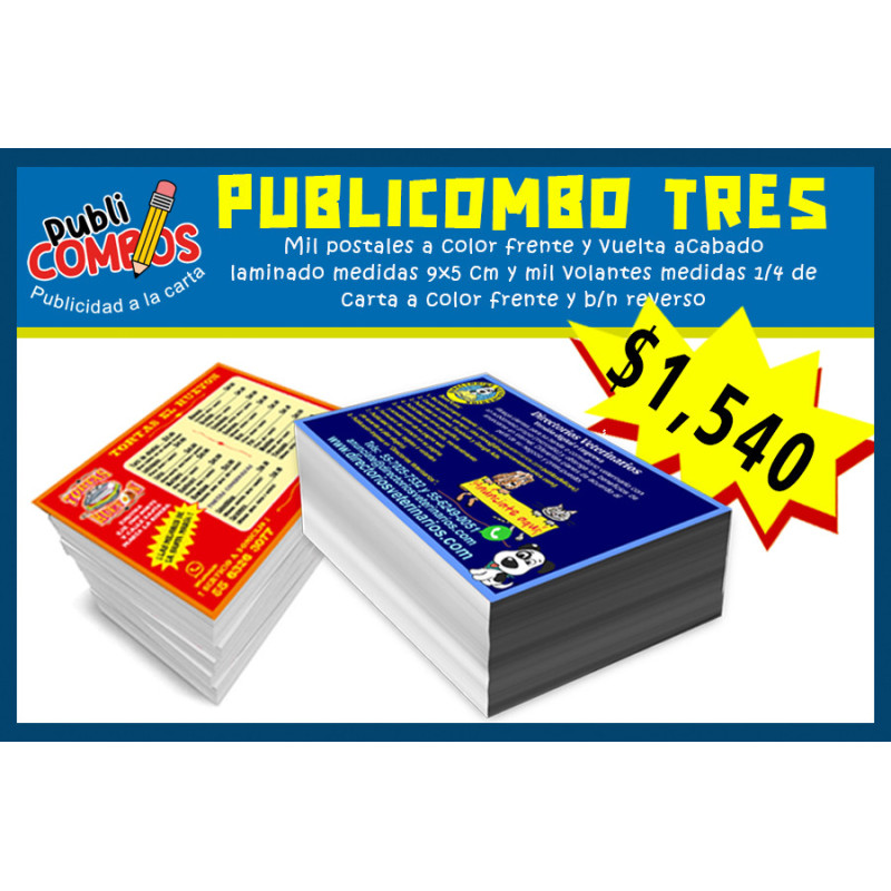 Publicombos publilcitario TRES