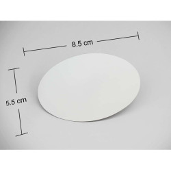 Iman publicitario con su logotipo o marca en forma de óvalo impreso a dos tintas en serigrafía.