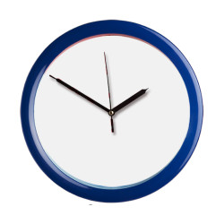 Reloj de pared modelo Indiana marca Armando Relojes con logotipo y publicidad impresa.